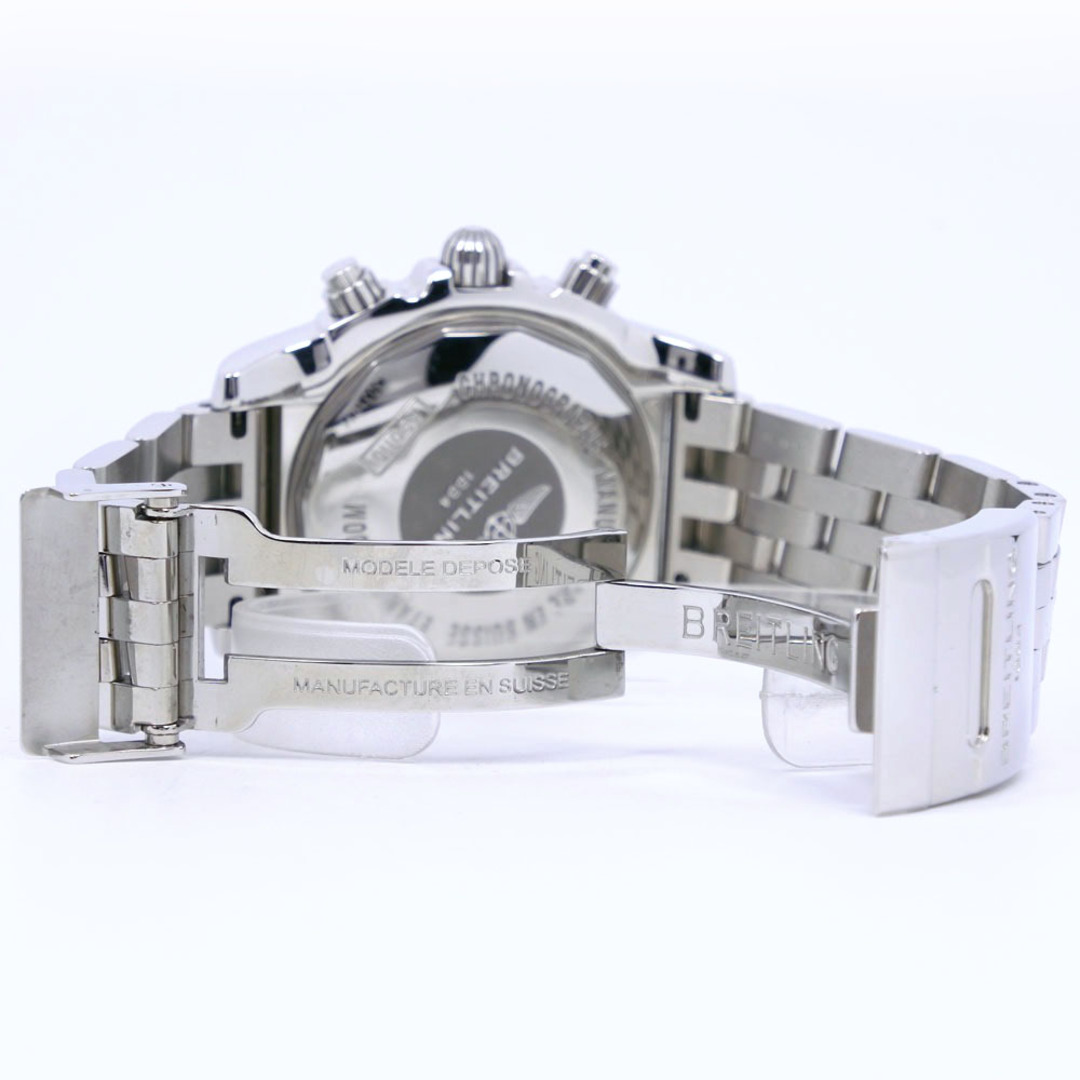 【BREITLING】ブライトリング クロノマット44 AB0110 ステンレススチール 自動巻き クロノグラフ メンズ 黒文字盤 腕時計