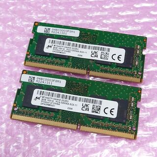 未使用 Micron 16GB (8GBx2) DDR4-3200 (309
