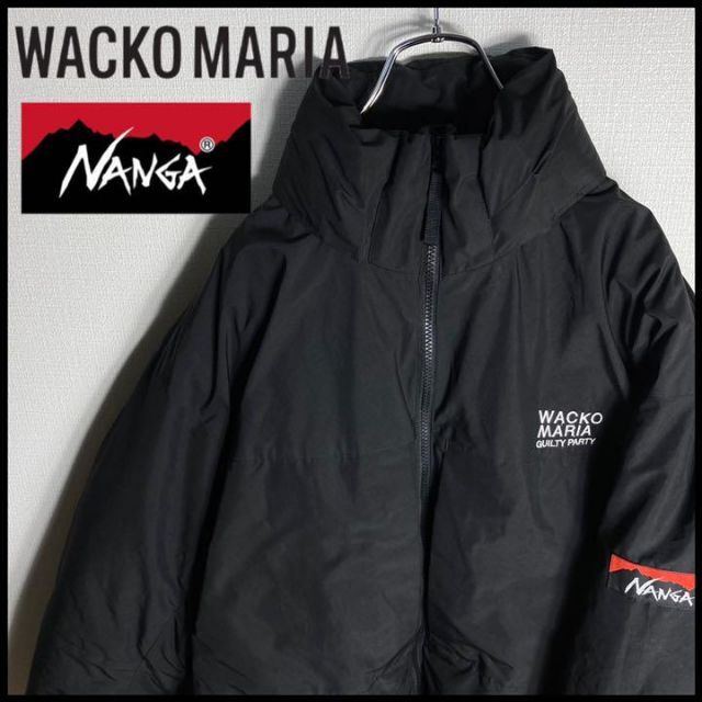 純正新作 WACKOMARIA×NANGA ダウンジャケット 中綿 刺繍ロゴ XL メンズ