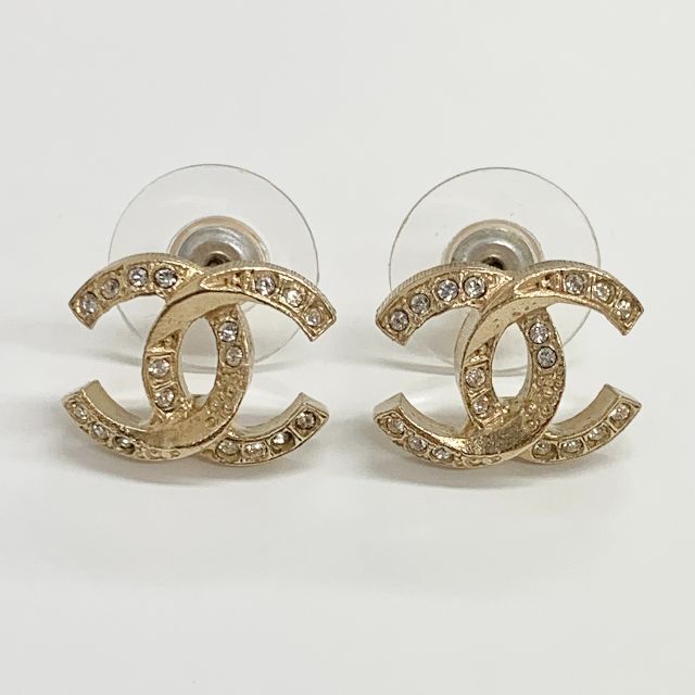 全品送料0円 4850 - CHANEL シャネル ゴールド ピアス ラインストーン
