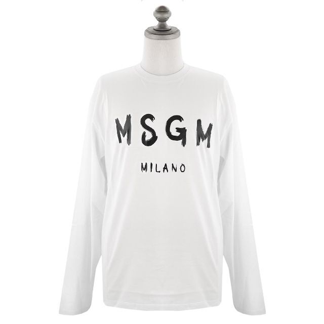 長袖Tシャツ MSGM 2000MM511 ロンT ホワイト サイズM 【在庫あり
