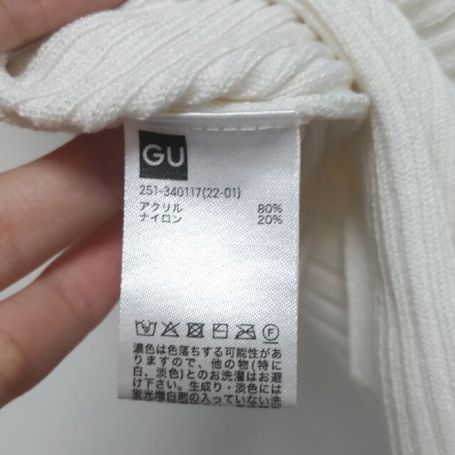 GU(ジーユー)のリブバックリボンセーター レディースのトップス(ニット/セーター)の商品写真