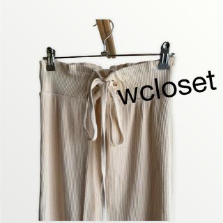 ダブルクローゼット(w closet)のwcloset ベアテレコレースアップスカート(ひざ丈スカート)