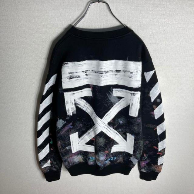 在庫あ安い OFF-WHITE - オフホワイト クロスアロー スウェット