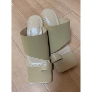 トゥデイフル(TODAYFUL)のTODAYFUL Squaretoe Leather Sandals(サンダル)