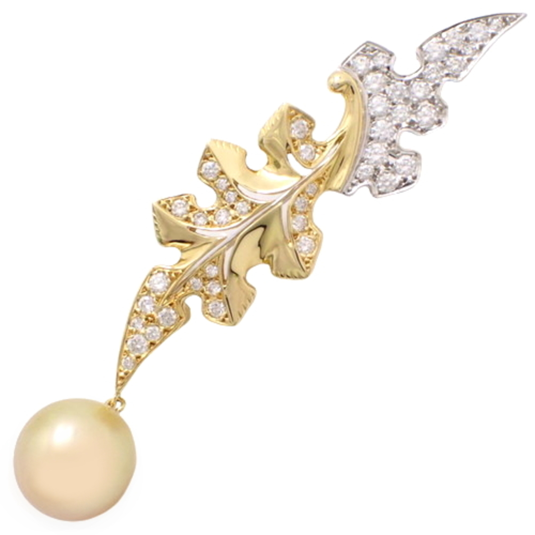クリスマスファッション MIKIMOTO - ミキモトブローチ リーフモチーフ