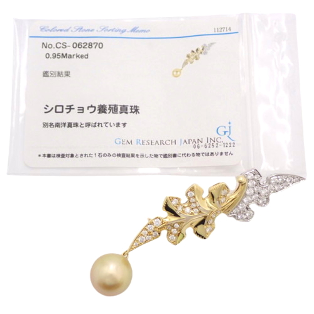 MIKIMOTO K18真珠　ブローチ　未使用