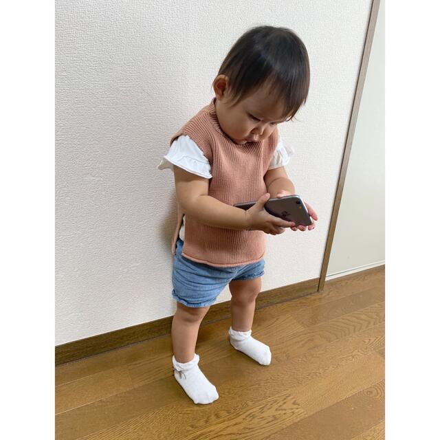 ニットベスト　80㎝ キッズ/ベビー/マタニティのベビー服(~85cm)(ニット/セーター)の商品写真