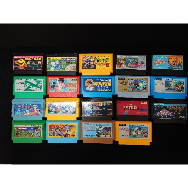 【ジャンク品】ファミリーコンピュータ ファミコン ソフト 19点セット