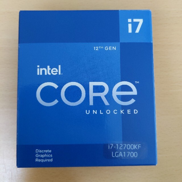 intel core i7 12700KF CPU 新品 未開封PCパーツ