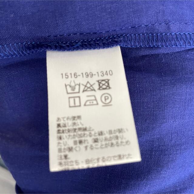 ユナイテッドアローズ♡リネン ブラウス ブルー 青 麻 2