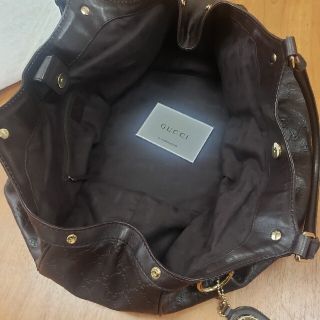 ★超希少大型★GUCCI ボストンバック シマゴールドチャーム 未使用に近い ★超希少大型★GUCCI ボストンバック シマゴールドチャーム 未使用に近い
