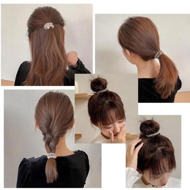 ヘアゴム 髪留め 韓国ファッション レディースのヘアアクセサリー(ヘアゴム/シュシュ)の商品写真