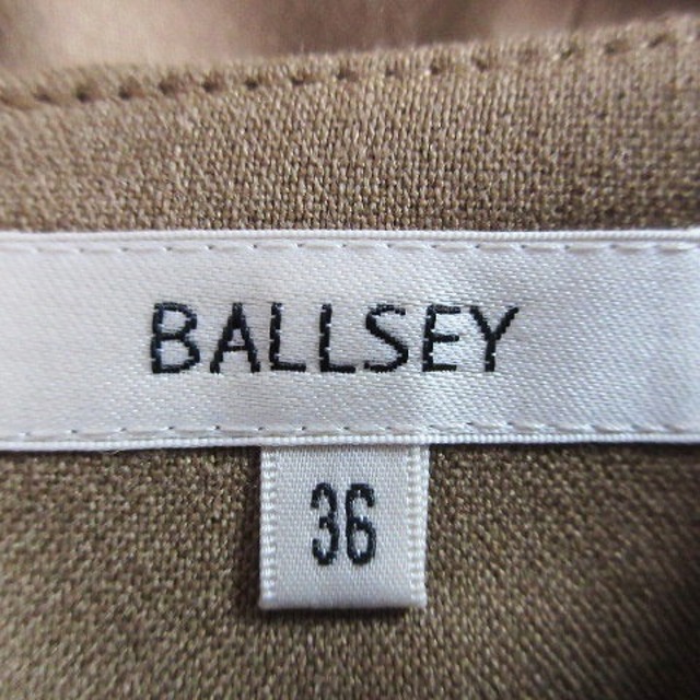 Ballsey(ボールジィ)のボールジー トゥモローランド スカート フレア ひざ丈 ウール 無地 36 茶 レディースのスカート(ひざ丈スカート)の商品写真