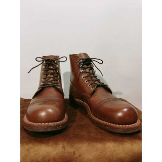 レッドウィング(REDWING)の旧型番◆REDWING アイアンレンジ 8111 アンバーハーネス 7.5D(ブーツ)