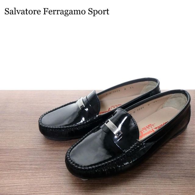 値下げ】 Salvatore Ferragamo - 極美品 サルヴァトーレフェラガモ 新到着 中古❗️ オーロラシューズ 24.5cm ローファー/革靴