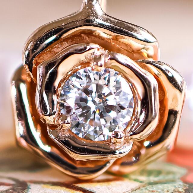 リエジュ k18 薔薇のダイヤモンドネックレス | dyl.com.co