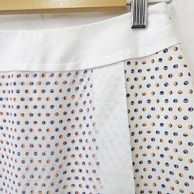 TO BE CHIC(トゥービーシック)のTO BE CHIC スカート フレアー ホワイト オレンジ ネイビー 38 レディースのスカート(ロングスカート)の商品写真