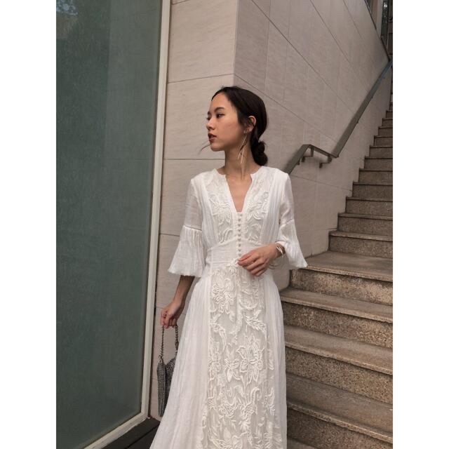Ameri VINTAGE - 未使用☆MEDI EMBROIDERY TULLE LACE DRESSの通販 by Ena's  shop｜アメリヴィンテージならラクマ