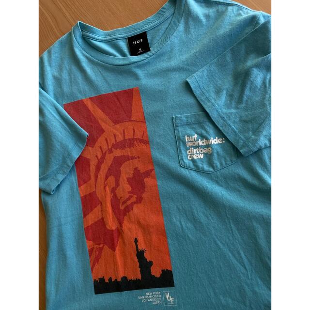 HUF ハフ　NEW YORK自由の女神　半袖Tシャツ　オーバーサイズ M