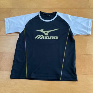 ミズノ(MIZUNO)のMIZUNO 160㎝　Tシャツ　白✖️黒✖️ゴールド(Tシャツ/カットソー)