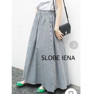 スローブイエナ(SLOBE IENA)の【SLOBE IENA】リネン混 ギャザースカート(ロングスカート)