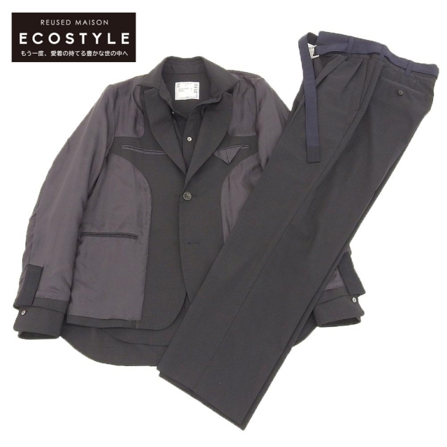 55%割引 割引価格 sacai - サカイ スーツ 1(ジャケット)/0(パンツ 即納即納 【値下げ中】MILKBOY スーツ ダブルジャケット ボトム セット 未着用 セットアップ