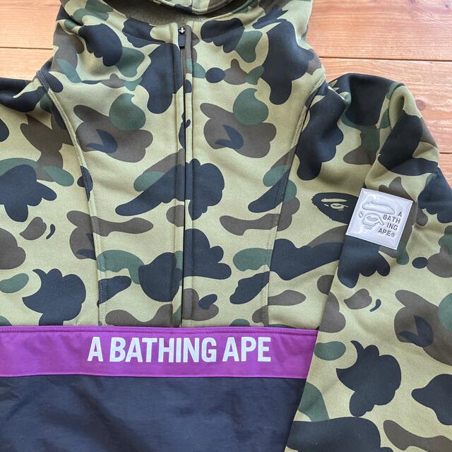 A BATHING APE(アベイシングエイプ)のA BATHING APE  裏起毛カモ柄ハーフジップパーカー メンズのトップス(パーカー)の商品写真