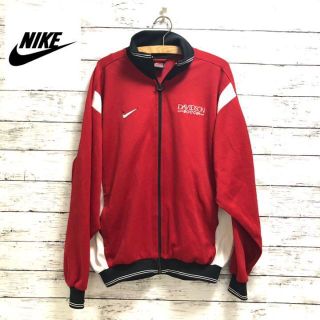 ナイキ(NIKE)の90s◆NIKE TEAM ナイキ ジャージ　スライダー　赤　ホワイトライン(ジャージ)