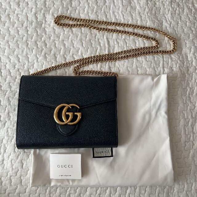 GUCCI GGマーモント ショルダーバッグ チェーンバッグ ftik.uinsi.ac.id