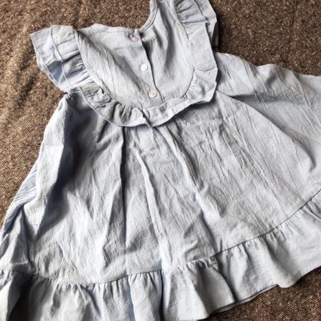 2点セット　ブルー キッズ/ベビー/マタニティのキッズ服女の子用(90cm~)(ワンピース)の商品写真