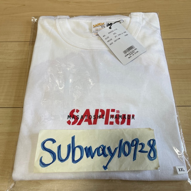 Supreme(シュプリーム)の送料無料 SAPEur MASATOSHI HANADA TEE XXL 浜田 メンズのトップス(Tシャツ/カットソー(半袖/袖なし))の商品写真