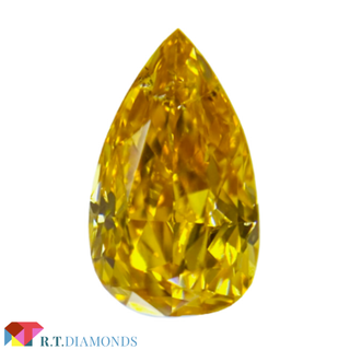 FANCY VIVID YELLOW ORANGE 0.50ct PS(その他)