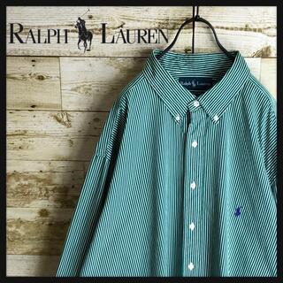 ラルフローレン(Ralph Lauren)のRALPH LAUREN ラルフローレン 緑 ストライプ シャツ 希少カラー(シャツ)