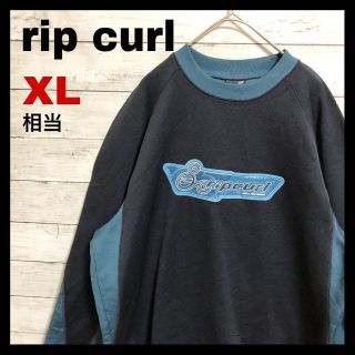 c99 US古着 rip curl 切替デザイン サーフィン スウェットXL相当(スウェット)