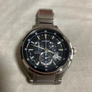 シチズン(CITIZEN)のシチズン アテッサ H610-T015581 クロノグラフ 腕時計(腕時計(アナログ))