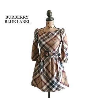 バーバリーブルーレーベル(BURBERRY BLUE LABEL)のノリ様専用BURBERRY BLUE LABEL ワンピース チェック 美品(ミニワンピース)