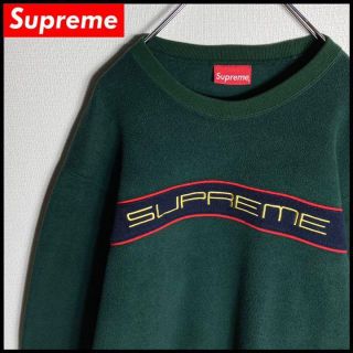 シュプリーム(Supreme)の【即完売モデル】シュプリーム　センター刺繍ロゴ　フリース　スウェット　人気カラー(スウェット)