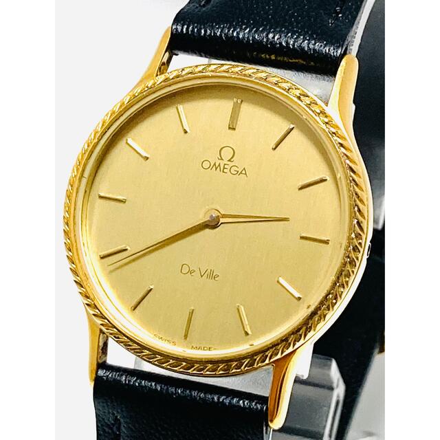 極美品! OMEGA オメガ 電池&ベルト新品交換済み レディース腕時計