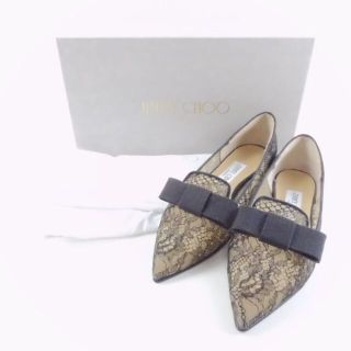 ジミーチュウ(JIMMY CHOO)のジミーチュウ GALA WUW ポインテッドトゥ フラットパンプス AU675C(ハイヒール/パンプス)