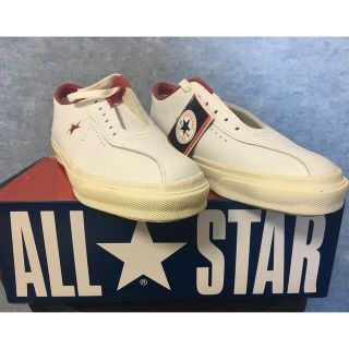 コンバース(CONVERSE)の超希少! 90S 未使用品　コンバース スロートスター　白赤 25.5cm(スニーカー)