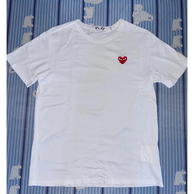COMME des GARCONS - コムデギャルソン(PLAY) Tシャツ ホワイト(白) L 
