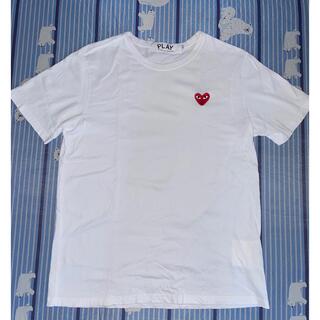 コムデギャルソン(COMME des GARCONS)のコムデギャルソン(PLAY)　Tシャツ　ホワイト(白)  L(Tシャツ/カットソー(半袖/袖なし))