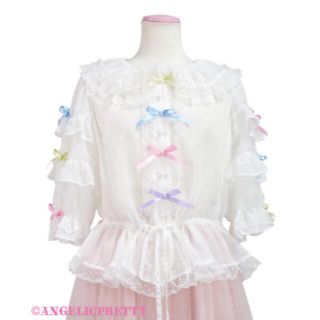 アンジェリックプリティー(Angelic Pretty)のangelic pretty sugar decorationブラウス　シロ(シャツ/ブラウス(半袖/袖なし))