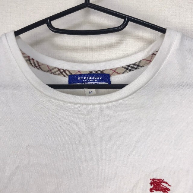 BURBERRY BLUE LABEL(バーバリーブルーレーベル)の美品 BURBERRY BLUE LABEL 半袖Tシャツ ホワイト サイズM レディースのトップス(Tシャツ(半袖/袖なし))の商品写真