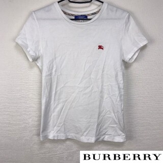 バーバリーブルーレーベル(BURBERRY BLUE LABEL)の美品 BURBERRY BLUE LABEL 半袖Tシャツ ホワイト サイズM(Tシャツ(半袖/袖なし))