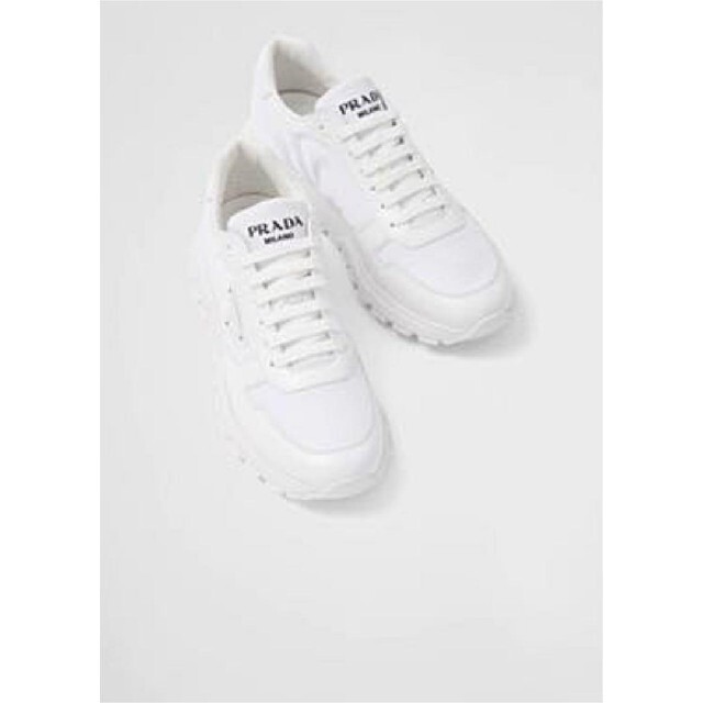 22SS プラダ Re-Nylon×ブラッシュドレザー スニーカー PRADA | refeccs
