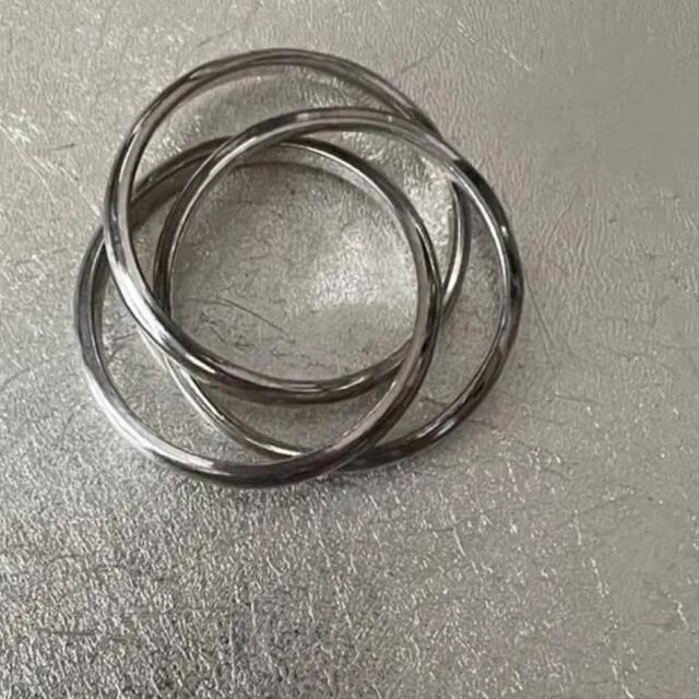 A940 used mexico silver925 ring 3連 リング