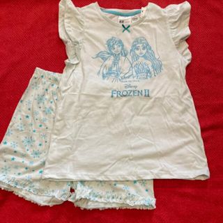 ☆新品☆ H&M アナ雪　肩フリル　セットアップ ♡130〜140♡