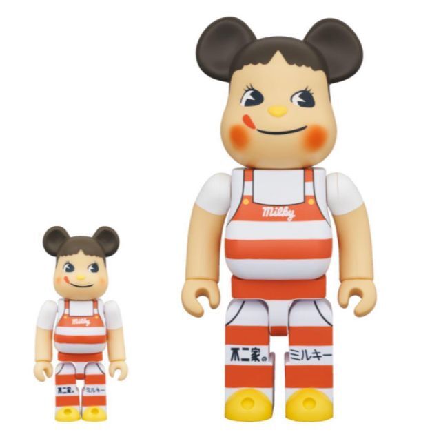 BE＠RBRICK ペコちゃん ミルキー三角帽子デザイン 100％ ＆ 400％